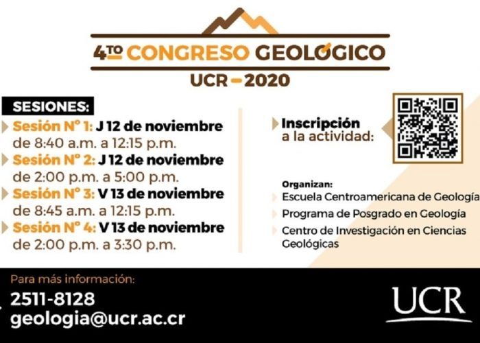 4° Congreso Geológico UCR-2020