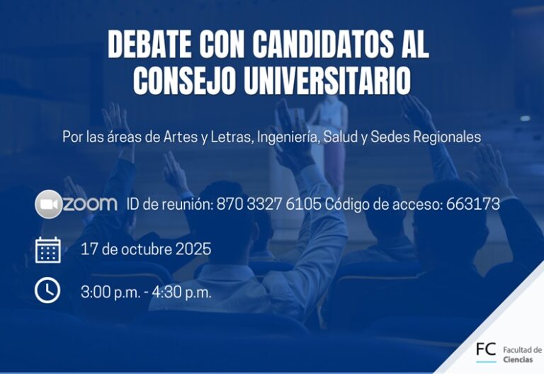 Invitación a Debate con Candidatos al Consejo Universitario